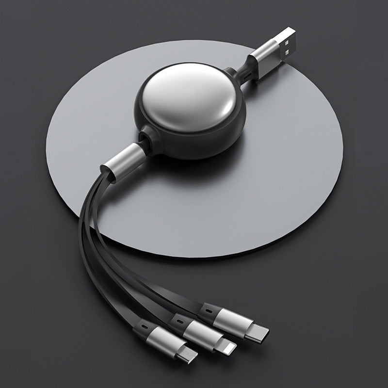Cable rétractable 3 en 1