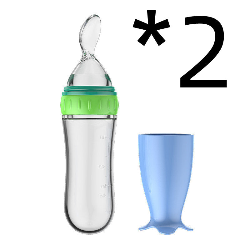 Biberon avec cuillère pour bebe intégrer