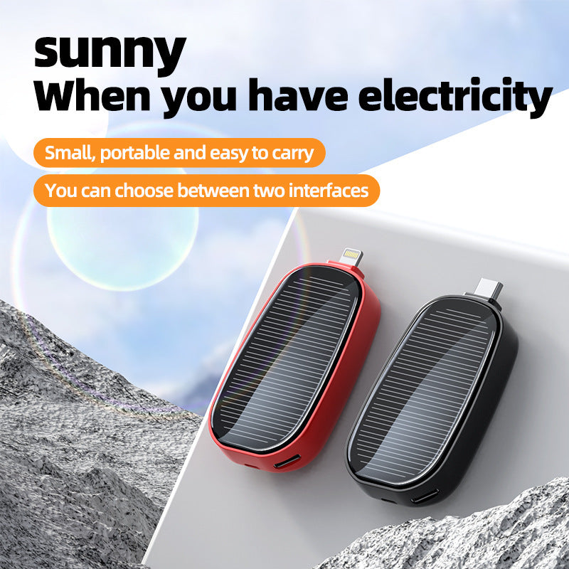 Mini station de charge solaire portable.
