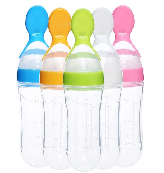 Biberon avec cuillère pour bebe intégrer