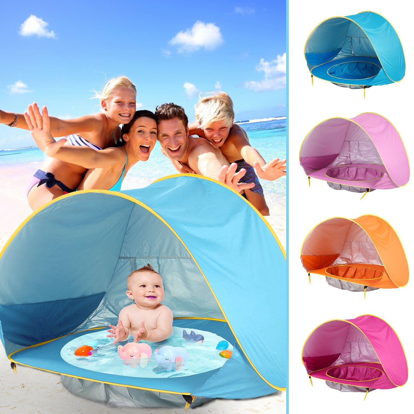 Piscine pour bebe avec protection anti UV
