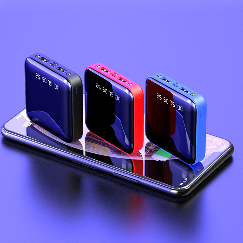 Batterie externe portable avec miroir intégrer