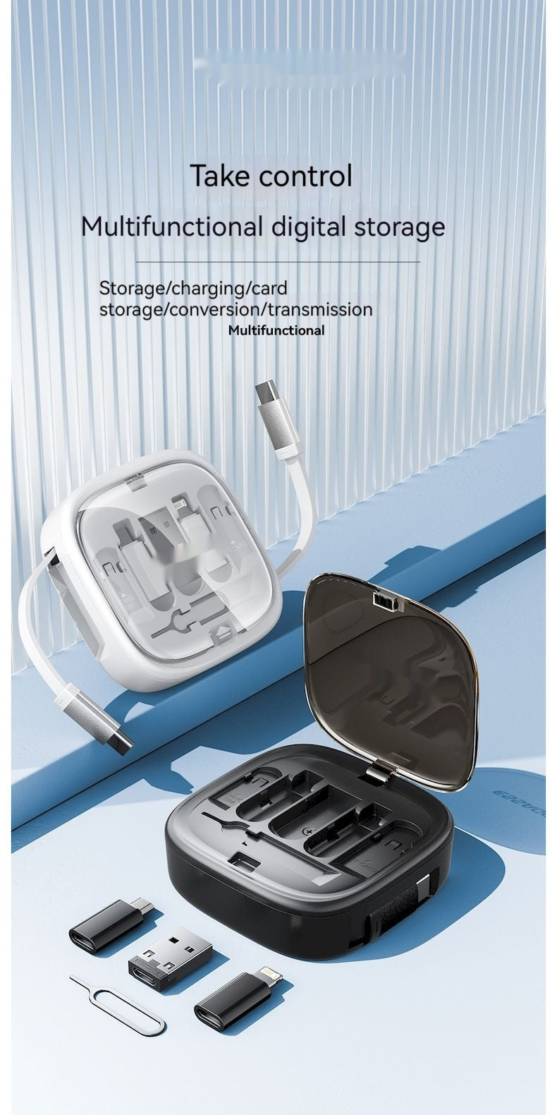 Batterie universelle portable avec longueur ajustable.