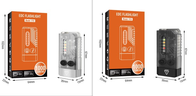 Batterie externe avec lampe puissante intégrer