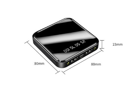 Batterie externe portable avec miroir intégrer