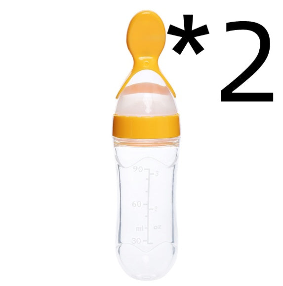 Biberon avec cuillère pour bebe intégrer