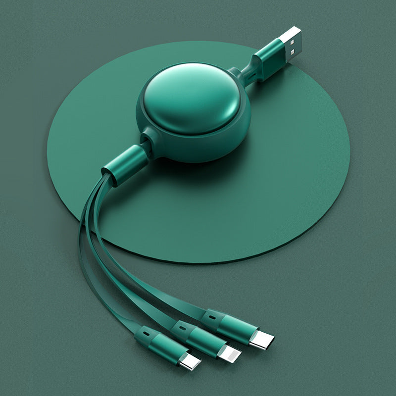 Cable rétractable 3 en 1