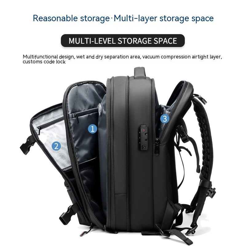 Sac de voyage grande capacité avec system de compression sous vide