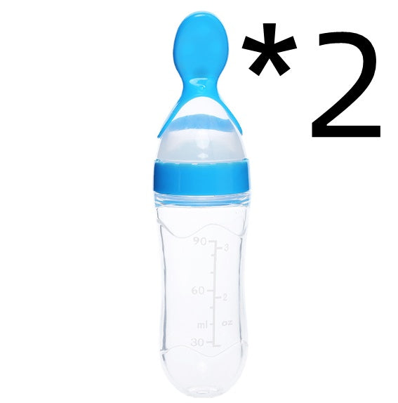 Biberon avec cuillère pour bebe intégrer