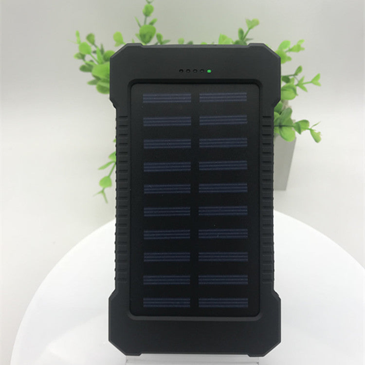 Chargeur solaire portable compatible iPhone.