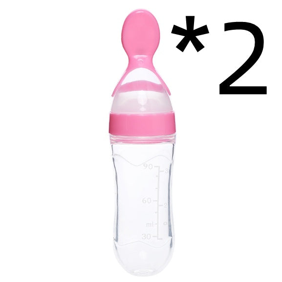 Biberon avec cuillère pour bebe intégrer