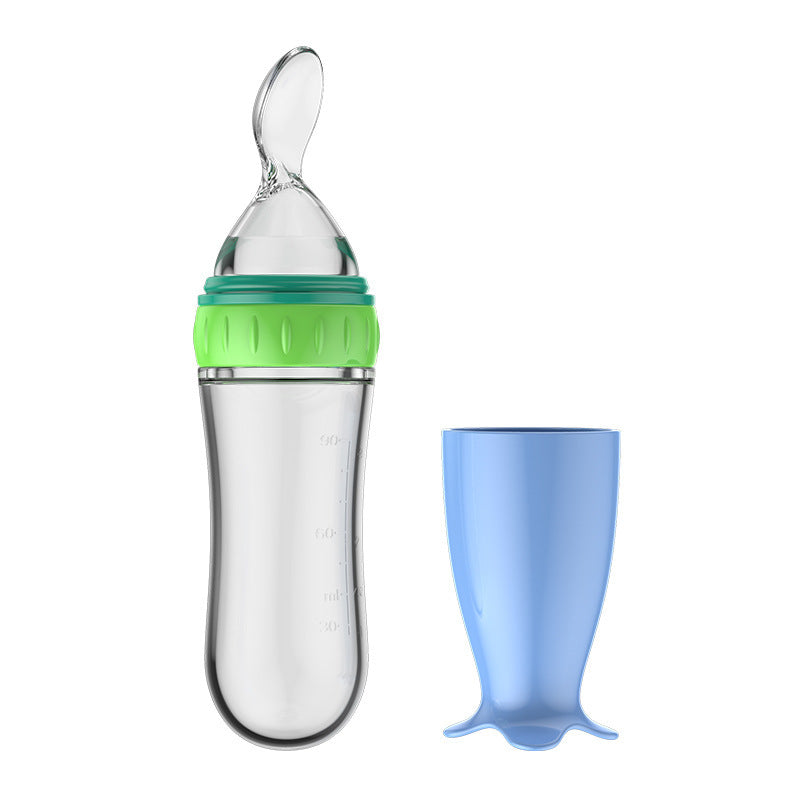Biberon avec cuillère pour bebe intégrer