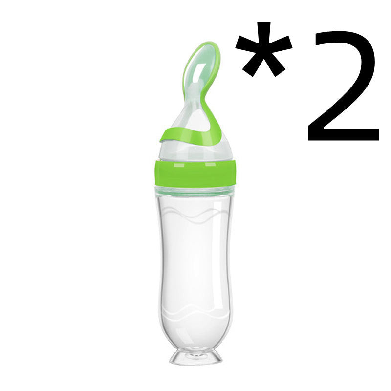 Biberon avec cuillère pour bebe intégrer