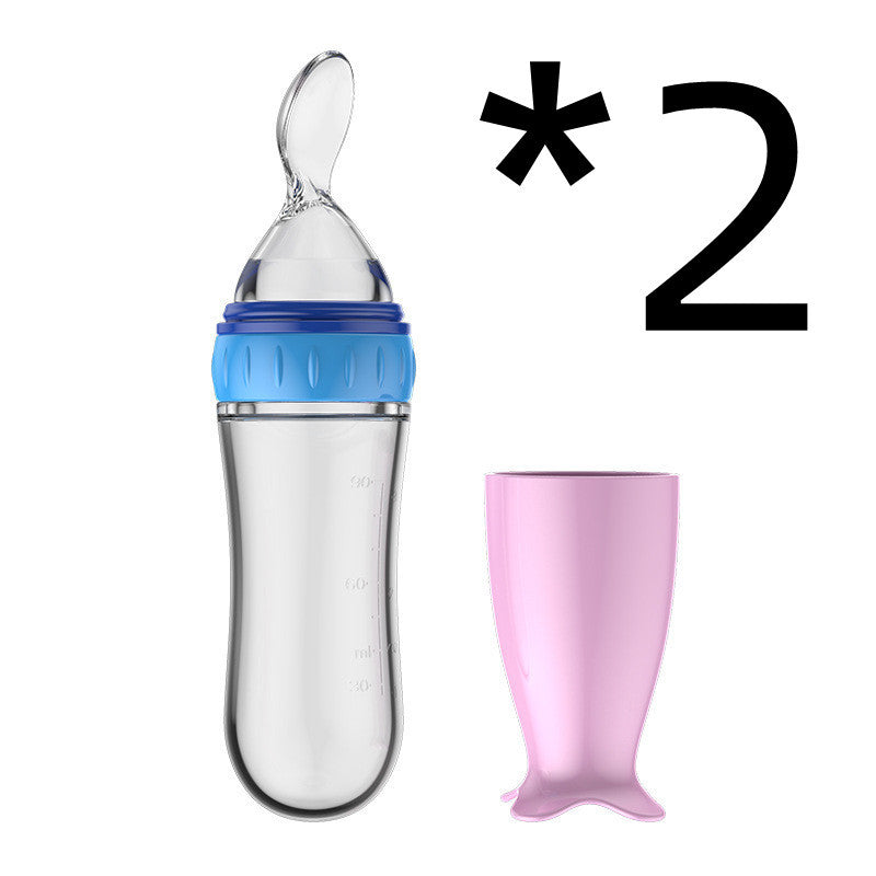 Biberon avec cuillère pour bebe intégrer