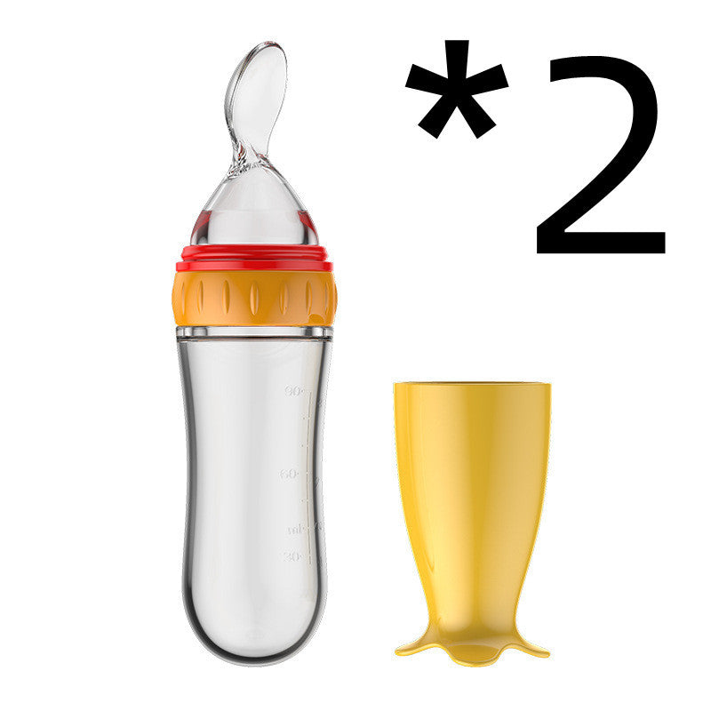 Biberon avec cuillère pour bebe intégrer