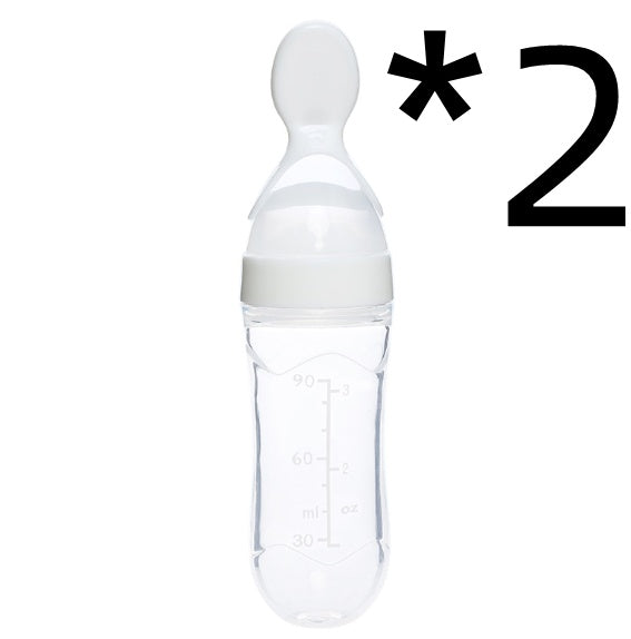 Biberon avec cuillère pour bebe intégrer