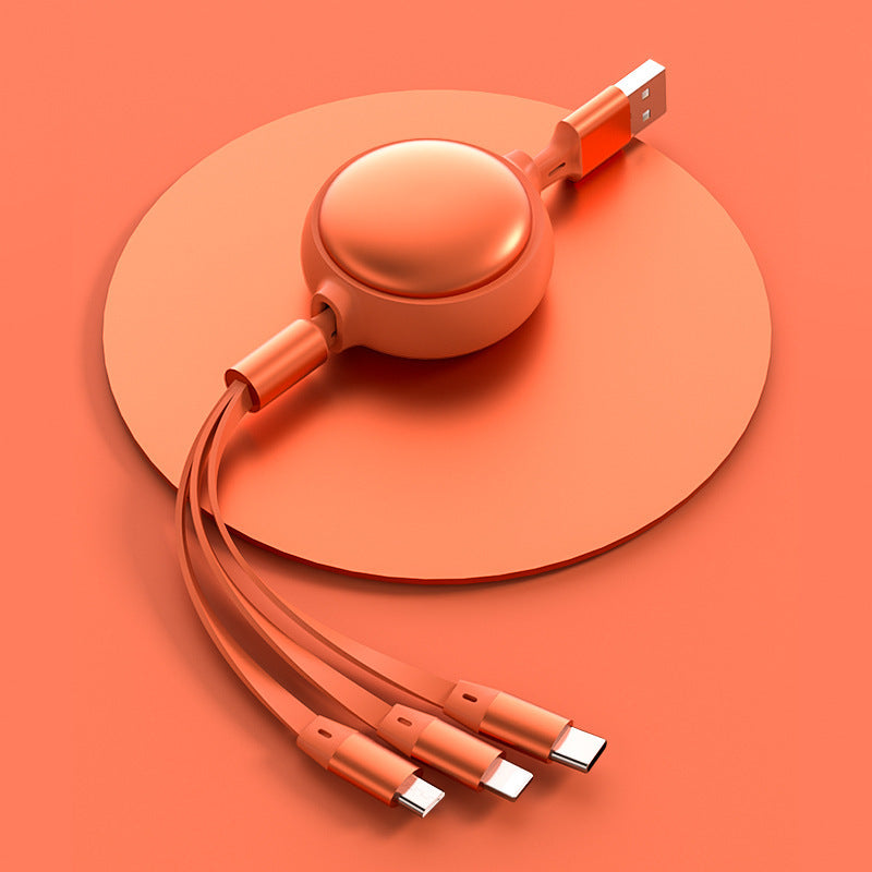 Cable rétractable 3 en 1