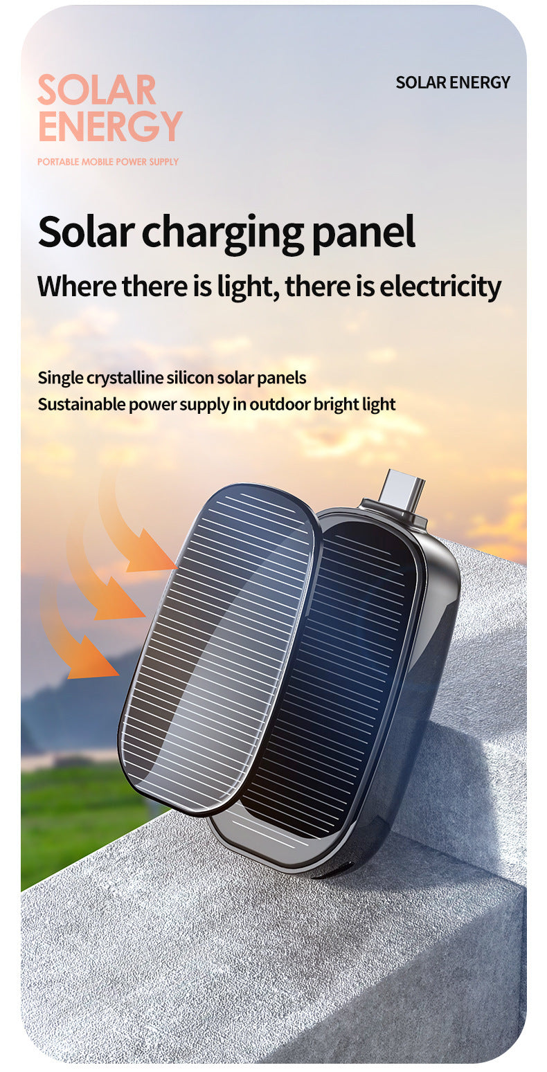 Mini station de charge solaire portable.