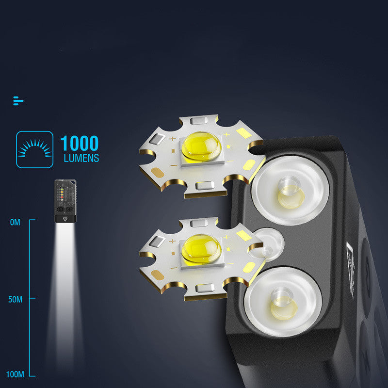 Batterie externe avec lampe puissante intégrer