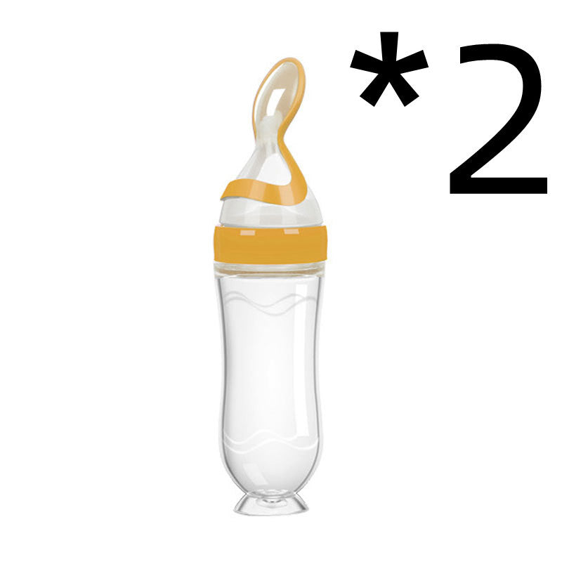 Biberon avec cuillère pour bebe intégrer