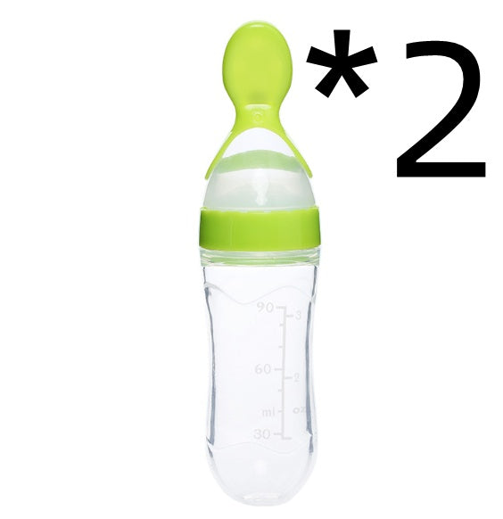 Biberon avec cuillère pour bebe intégrer